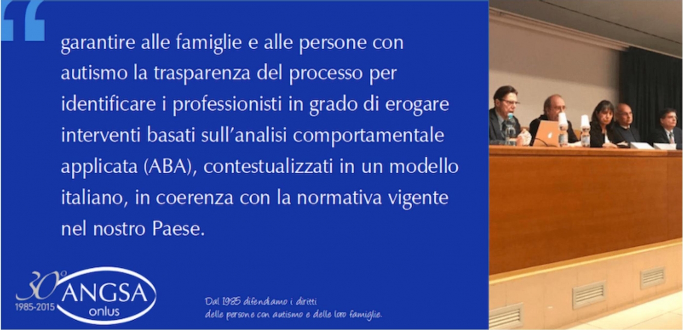Una forte alleanza per garantire qualità ed esigibilità degli interventi ABA in Italia